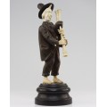 ansamblu de statuete " Klezmer Band". sculptura in fildes si lemn. cca 1900